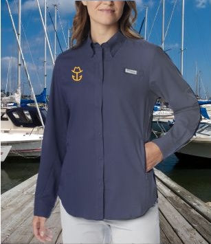 Women's Fishing Shirt in Navy