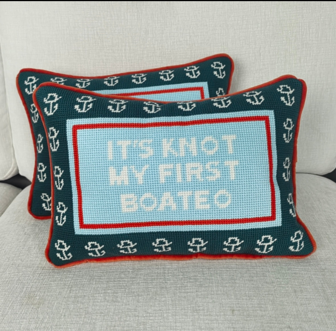 It's Knot My First Boateo Decorative Pillow